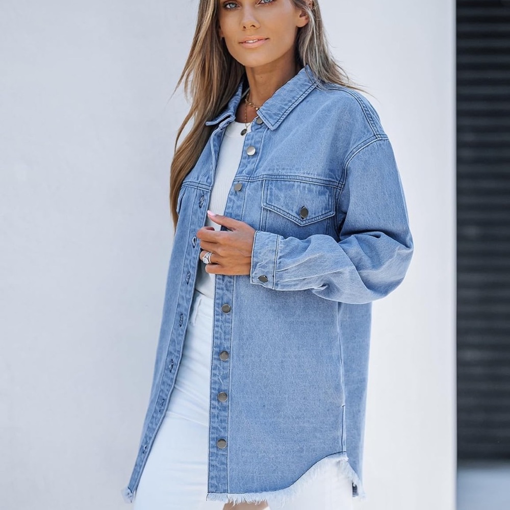 Stylish Blue Denim Jacket (Shacket)